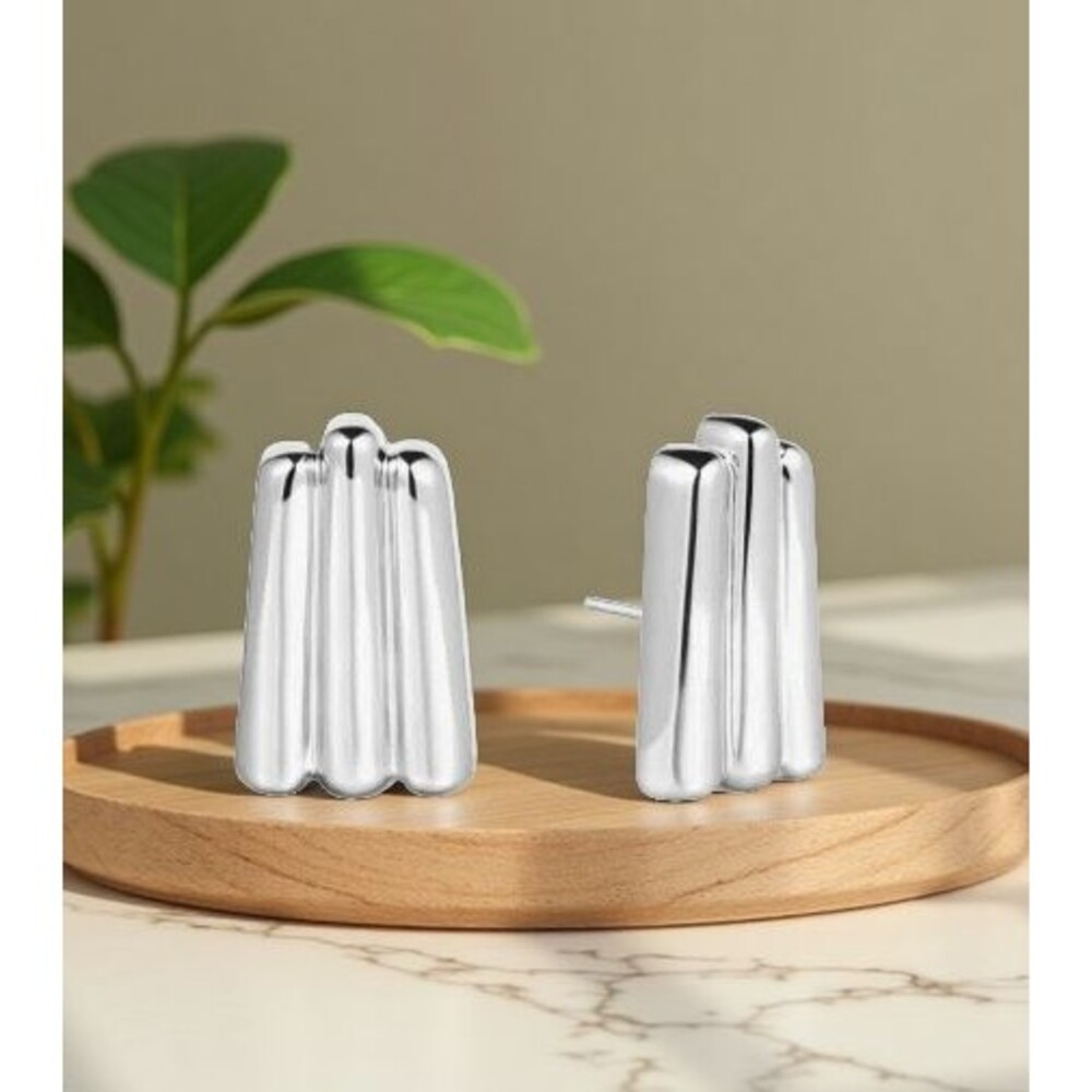 Rumored "Roxanne" Stud Earrings – Silver